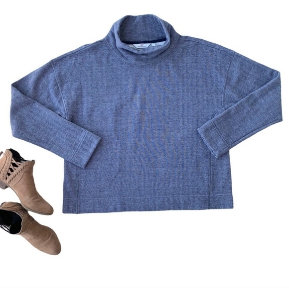 Vineyard Vines Mock Neck Pullover Sweater Cozy Sweatshirt Size XS - Picture 3 of 10